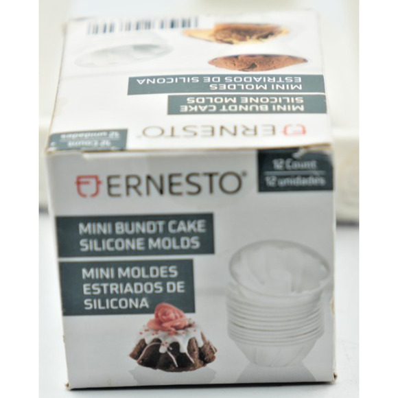 Set of 10 3 inch Silicone Mini Bundt Nonstick Silicone Cake Molds Nonstick&Quic - Picture 2 of 3